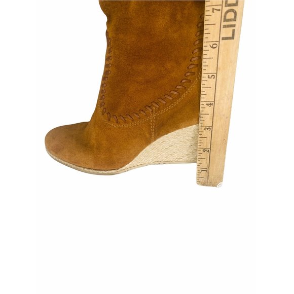 Donald J. Pliner Quinn Women’s Suede Leather Espadrille High Boots 7.5M - Picture 7 of 10